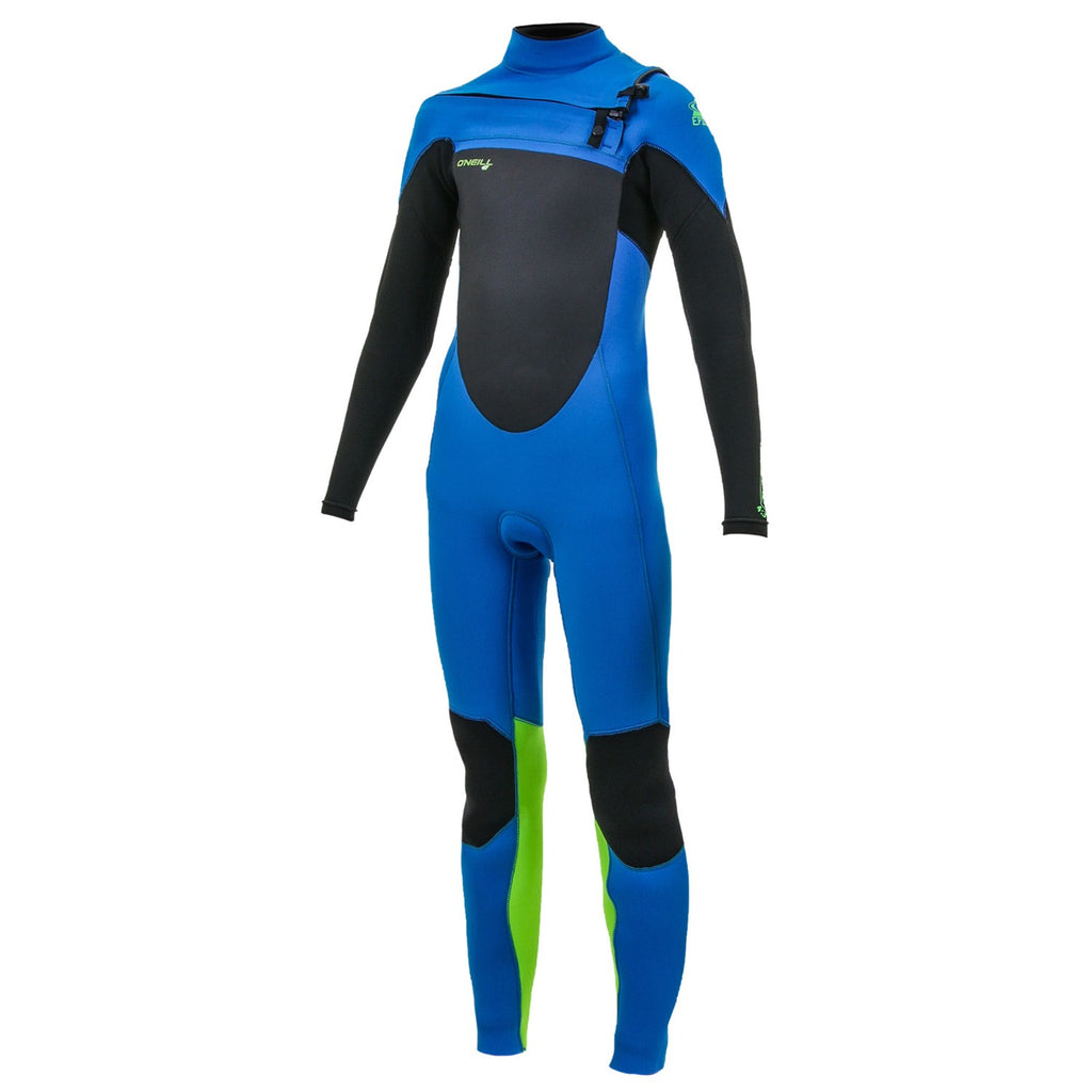 O'NEILL YOUTH EPIC 4/3 CHEST ZIP FULL WETSUIT OCEAN/BLACK/DAYGLO Portugal Fatos Criança 