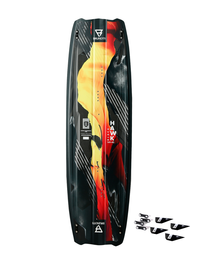 Brunotti Blackhawk+G10Fins Uni Kiteboard - Guincho Wind Factory