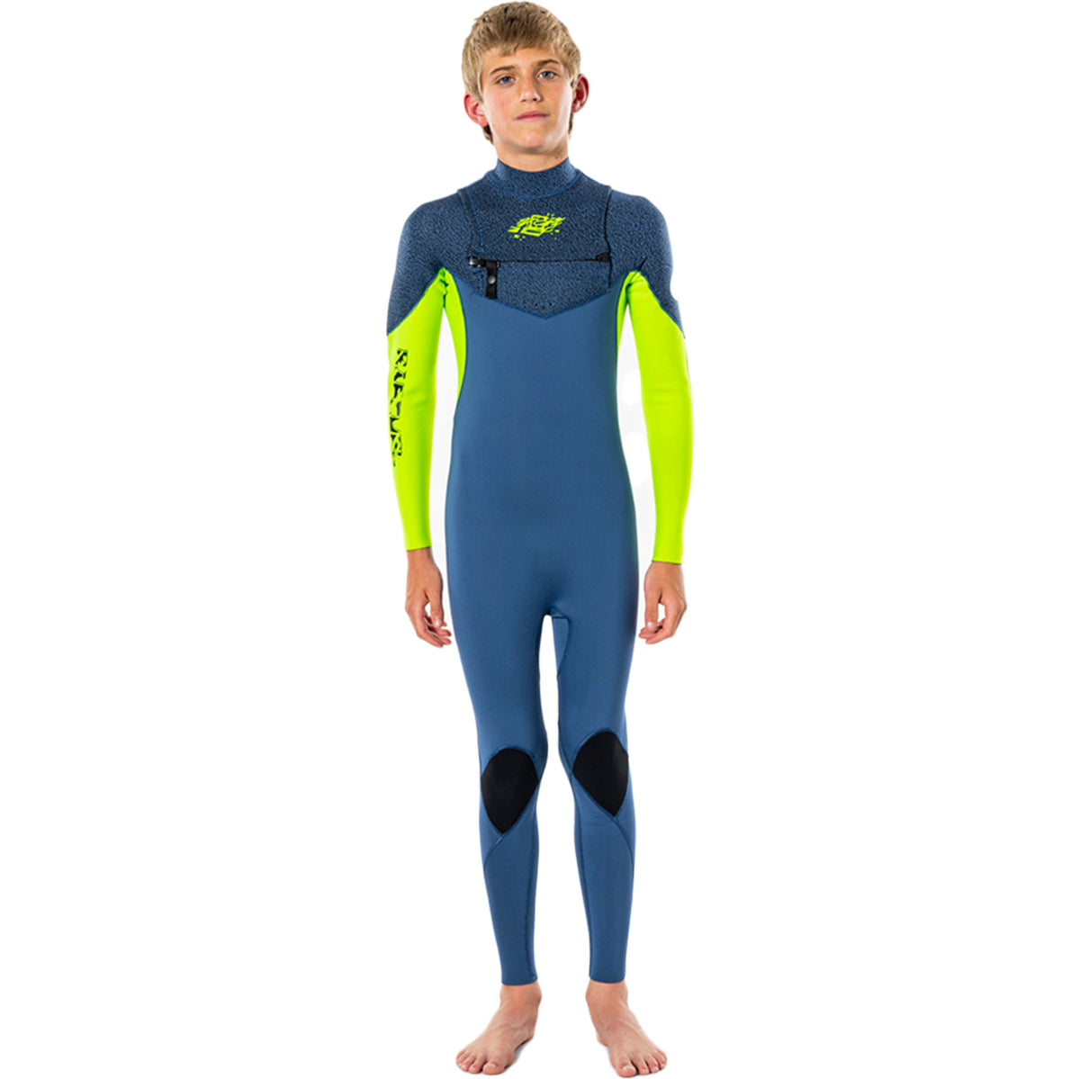 Rip Curl Junior Dawn Patrol 4/3 Chest Zip Wetsuit Black, fato neoprene ...