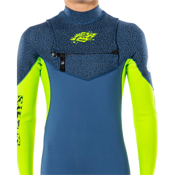 Rip Curl Junior Dawn Patrol 4/3 Chest Zip Wetsuit Blue Cascais guincho wind factory