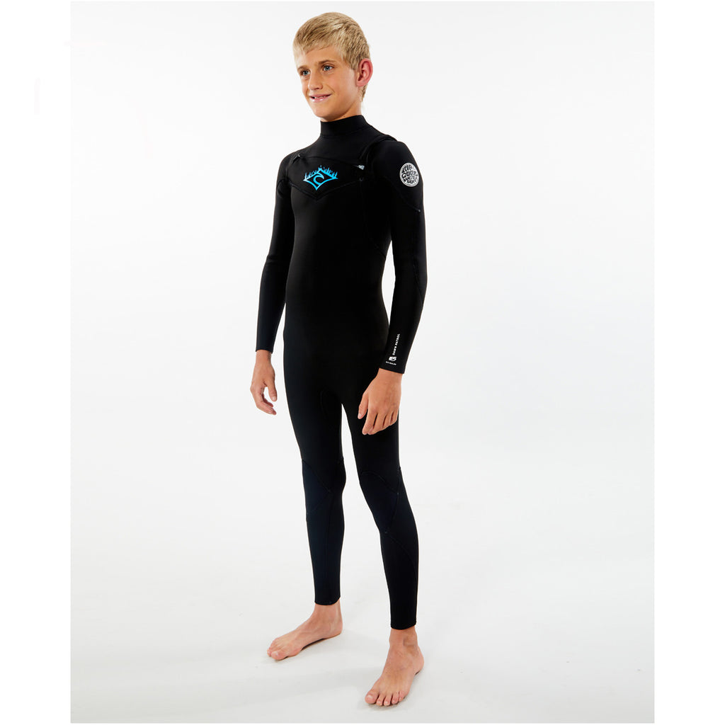 Rip Curl Junior Dawn Patrol 4/3 Chest Zip Wetsuit Guincho Wind Factory Cascais