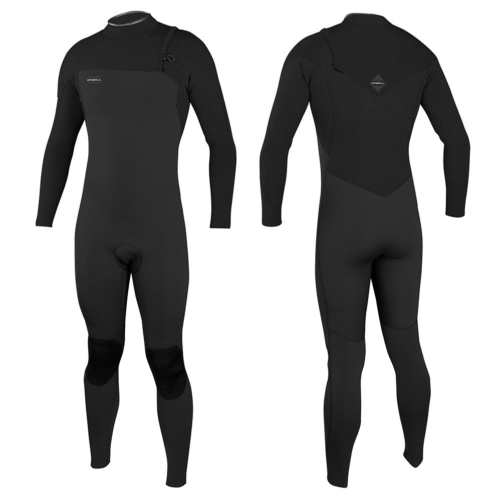 O'Neill Hyperfreak Chest Zip Full 4/3 wetsuit Black FATO NEOPRENE
