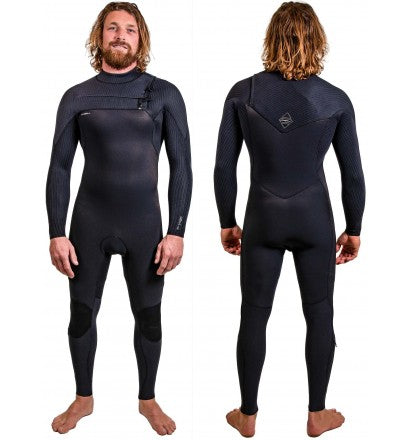 O'Neill Hyperfreak 4/3mm Chest Zip Men Wetsuit Black